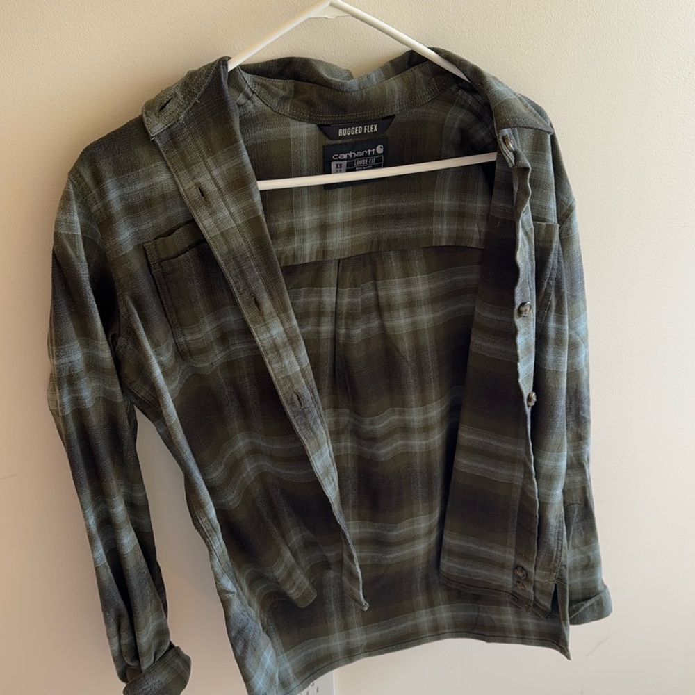 Never Worn Carhartt Green Flannel